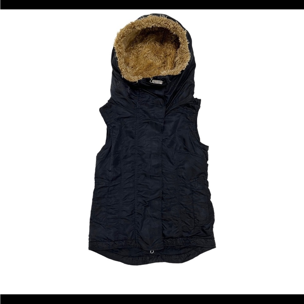 Hysteric Glamour Zip Vests Hooded Faux Fur